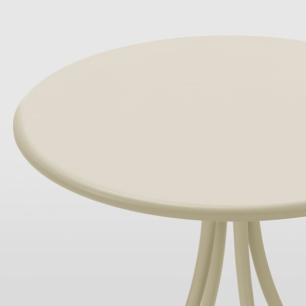TÅNEBRO Table d'appoint, intérieur/extérieur/beige-gris clair, 46 cm