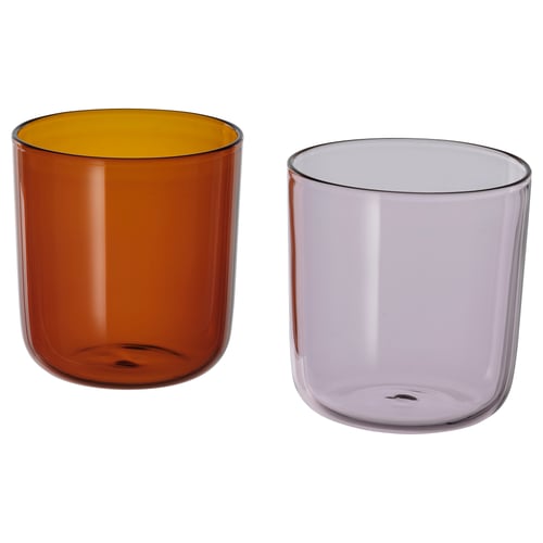 TESAMMANS Verre, rose clair/brun, 30 cl