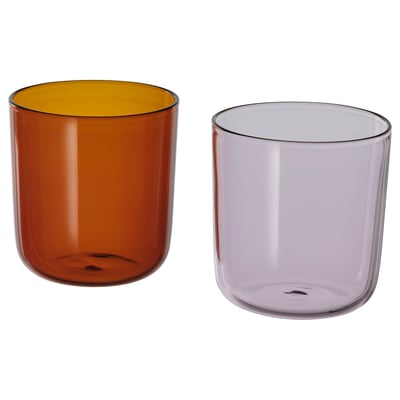 TESAMMANS Verre, rose clair/brun, 30 cl