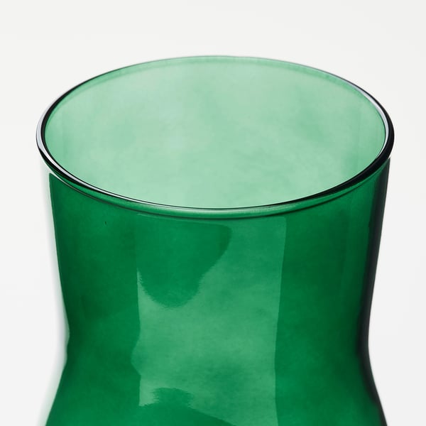 TIDVATTEN Vase, vert, 17 cm