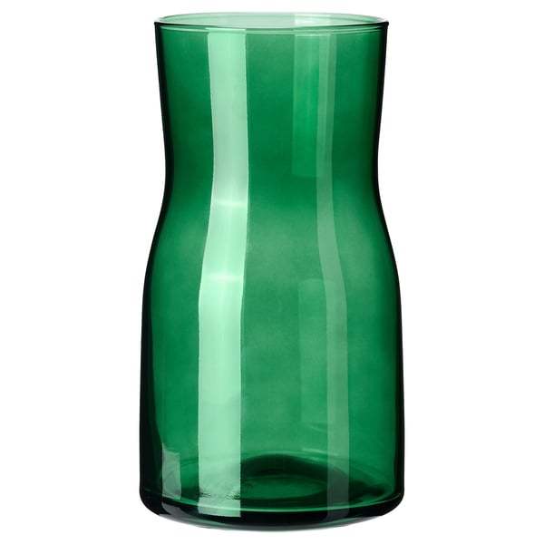 TIDVATTEN Vase, vert, 17 cm