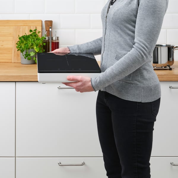 TILLREDA Plaque de cuisson induction mobile, 1 zone blanc