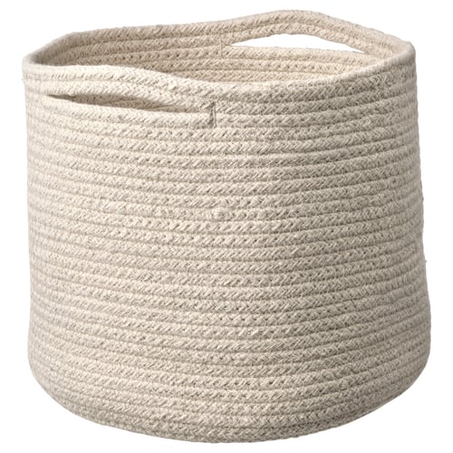 TJABBIG Panier, naturel, 25x23 cm
