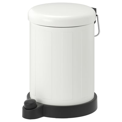 TOFTAN Poubelle, blanc, 4 l