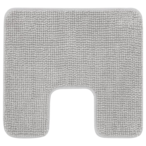 TOFTBO Tapis contour de WC, blanc gris mélange, 55x60 cm