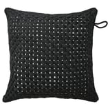 TOFTÖ Housse de coussin, noir extérieur/intérieur, 50x50 cm