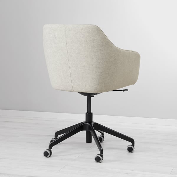 TOSSBERG / LÅNGFJÄLL Chaise conférence, Gunnared beige/noir