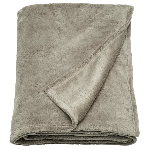 TRATTVIVA Couvre-lit, gris-vert clair, 230x250 cm
