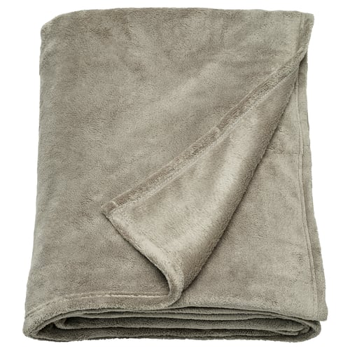 TRATTVIVA Couvre-lit, gris-vert clair, 230x250 cm
