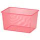 TROFAST Boîte de rangement en filet, rouge clair, 42x30x23 cm