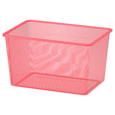 TROFAST Boîte de rangement en filet, rouge clair, 42x30x23 cm