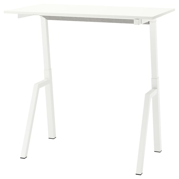 TROTTEN Bureau assis/debout, électrique/blanc, 120x70 cm