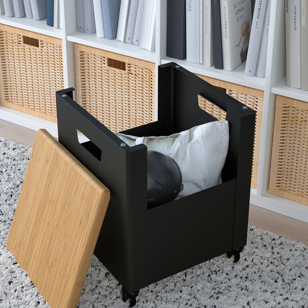 TROTTEN Rangement mobile, anthracite, 35x47 cm