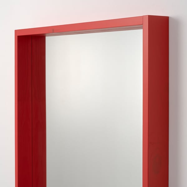 TURBOKASTANJ Miroir, rouge, 75x75 cm