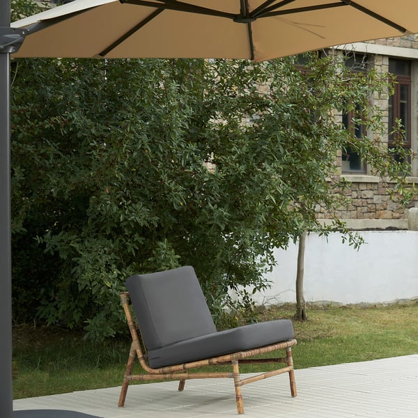 TVARÖ / FRÖSÖN Module siège canapé modulable, ext, gris foncé
