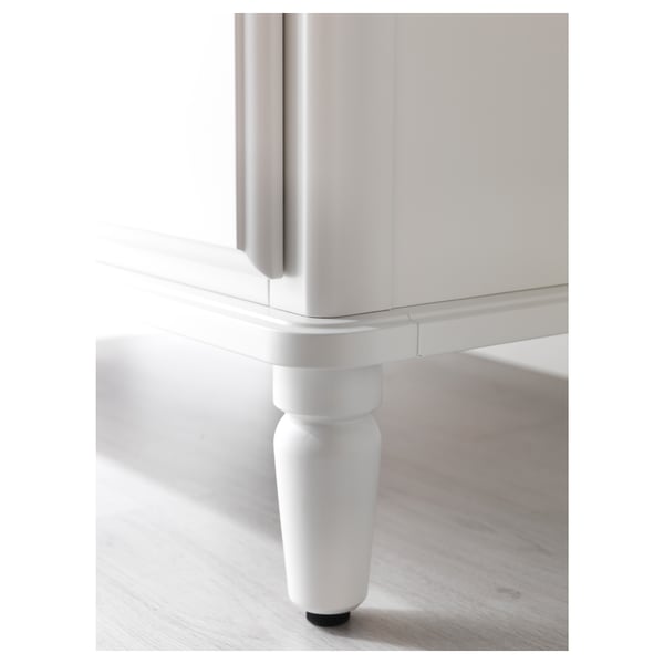 TYSSEDAL Commode 6 tiroirs, blanc, 127x81 cm