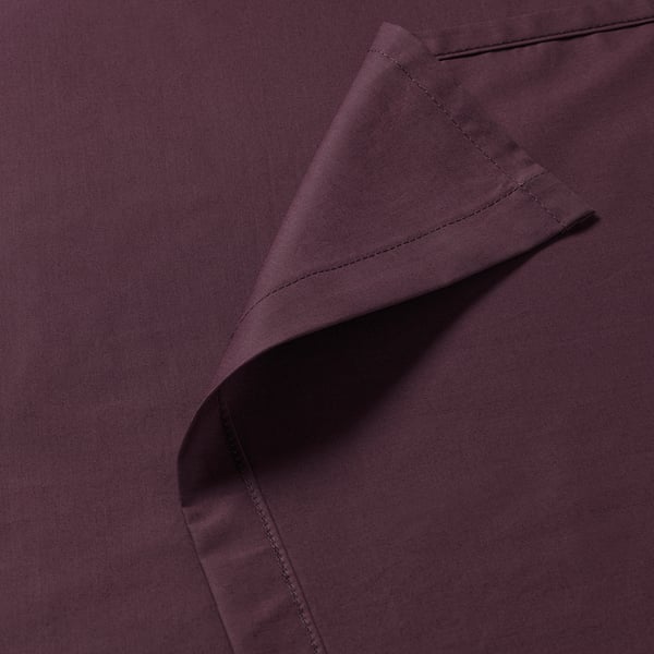 ULLVIDE Drap plat, rouge profond, 150x260 cm