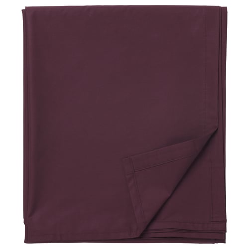 ULLVIDE Drap plat, rouge profond, 150x260 cm