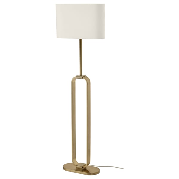 UPPVIND Lampadaire, laitonné/blanc, 150 cm