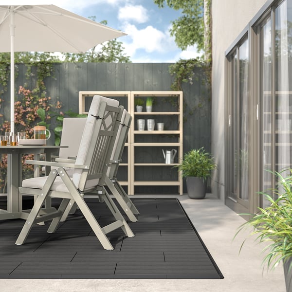 UTLÄNGAN Caillebotis, teinté gris, 0.90 m²