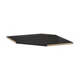 UTRUSTA Tablette élément mural d'angle, effet bois noir, 68 cm