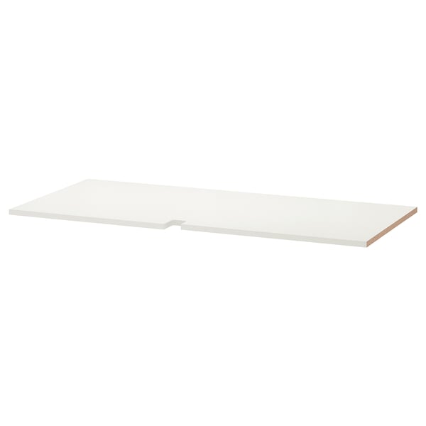 UTRUSTA Tablette pr élément bas d'angle, blanc, 128 cm