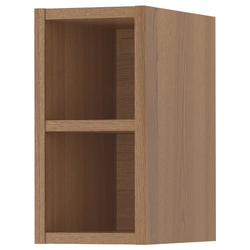 VADHOLMA Rangement ouvert, brun/frêne teinté, 20x37x40 cm