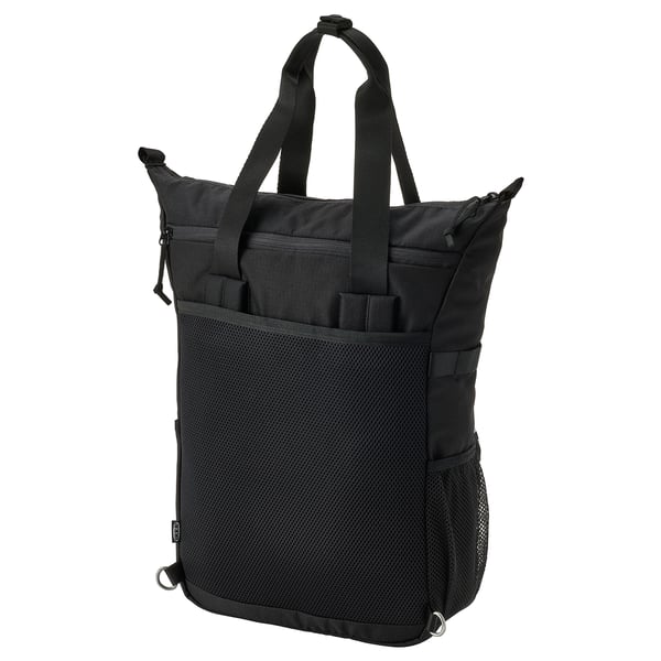 VÄRLDENS Sac à dos, noir, 31x15x49 cm/26 l