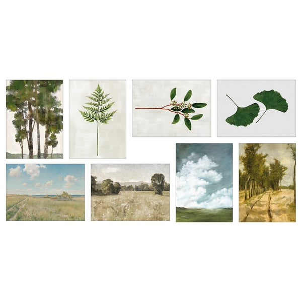 VÄXBO Carte, paisible paysage, 13x18 cm