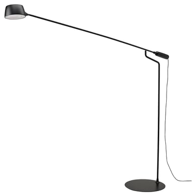 VÅGHÖJD Lampadaire à LED, intensité lumineuse réglable noir