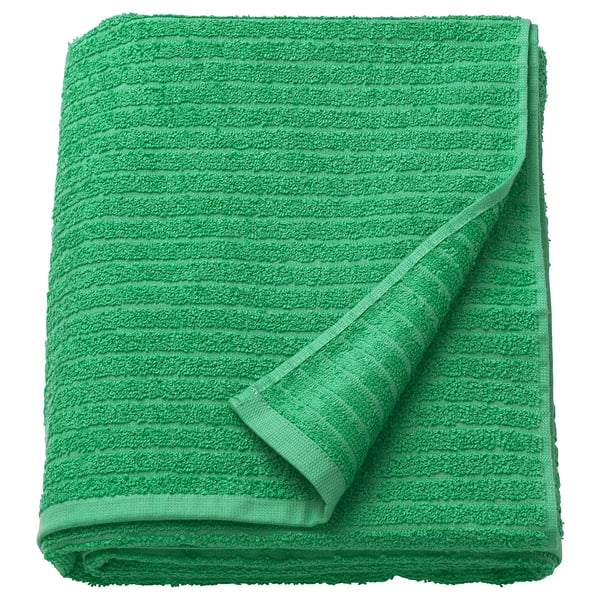 VÅGSJÖN Drap de bain, vert vif, 100x150 cm