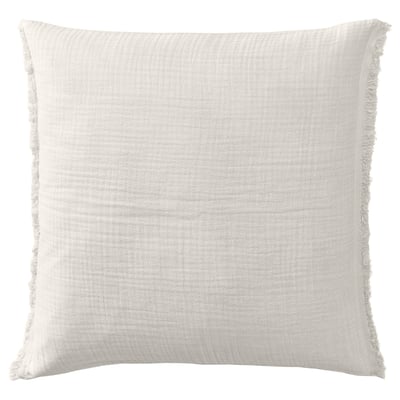 VALLKRASSING Housse de coussin, blanc cassé, 50x50 cm