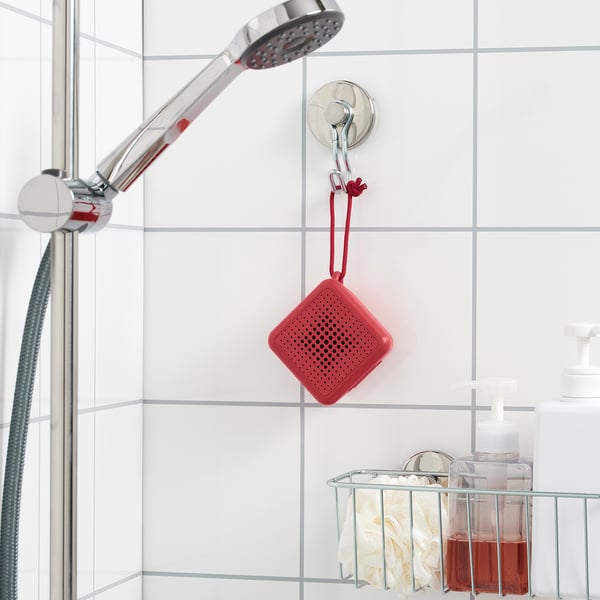 VAPPEBY Enceinte bluetooth, rouge/2 pièces étanche