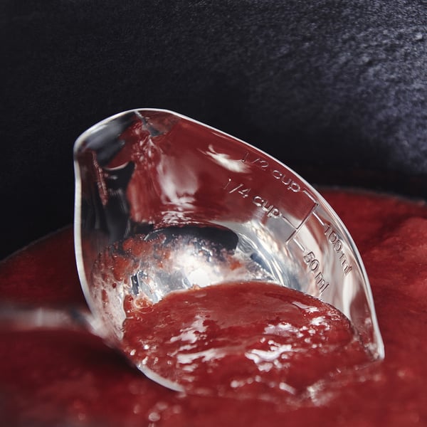 VARDAGEN Louche, gradué/acier inoxydable hêtre, 32 cm