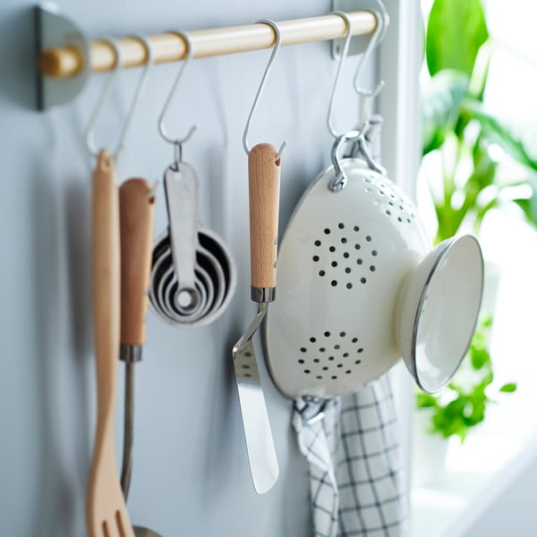 VARDAGEN Spatule, acier inoxydable/hêtre, 30 cm