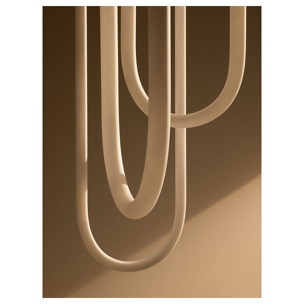VARMBLIXT Suspension LED, blanc verre givré, 46 cm