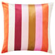 VATTENVÄN Housse de coussin, rose/rayé, 50x50 cm