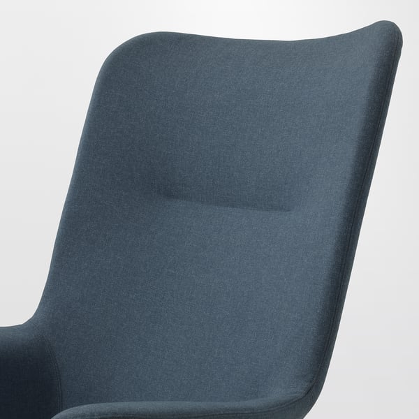 VEDBO Fauteuil haut, Gunnared bleu