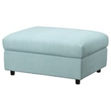 VIMLE Housse pr repose-pieds av rgt, Saxemara bleu clair