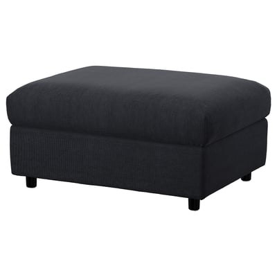 VIMLE Repose-pieds av rangement, Saxemara bleu noir