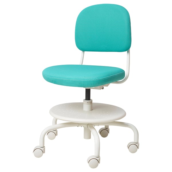 VIMUND Chaise de bureau enfant, turquoise