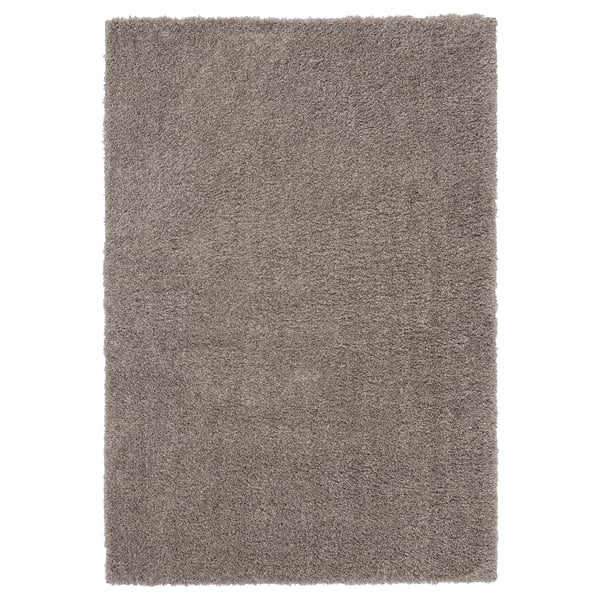 VINDEBÄK Tapis, poils hauts, beige clair, 133x195 cm