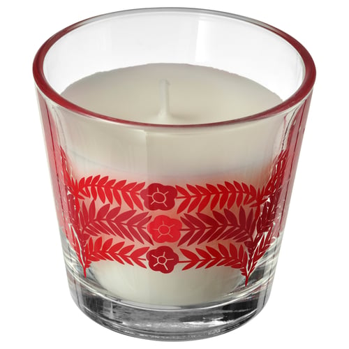 VINTERFINT Bougie parfumée dans verre, Cinq épices de l'hiver blanc, 20 hr