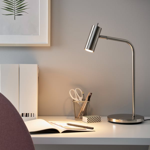 VIRRMO Lampe de bureau, nickelé, 54 cm