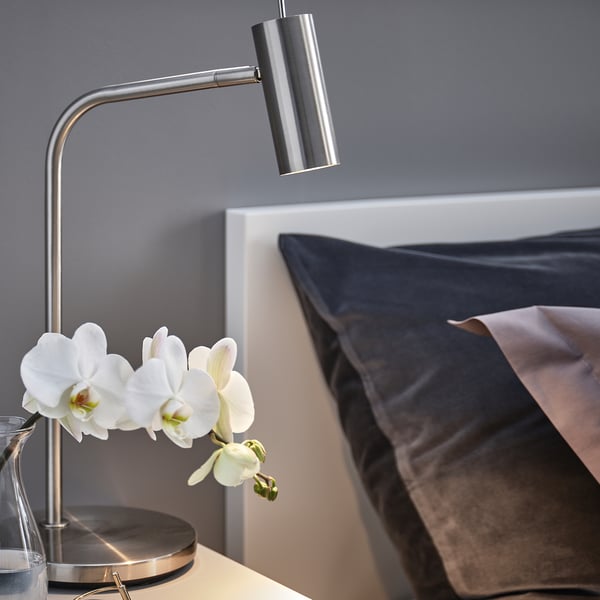 VIRRMO Lampe de bureau, nickelé, 54 cm
