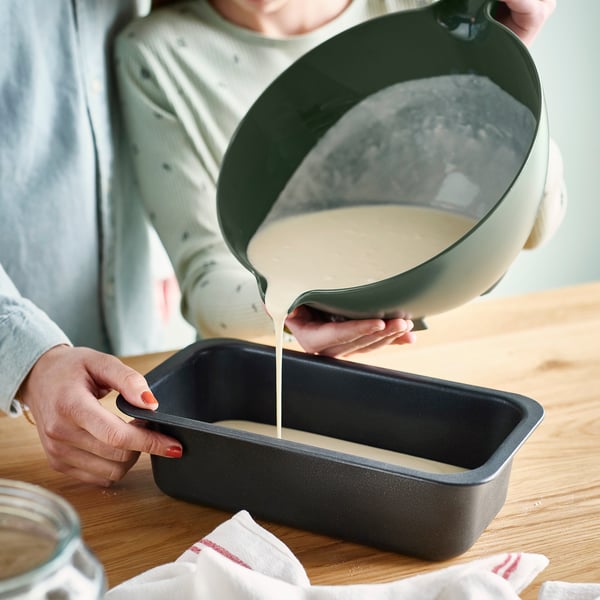 VISPNING Bol mélangeur, gris vert, 3.0 l
