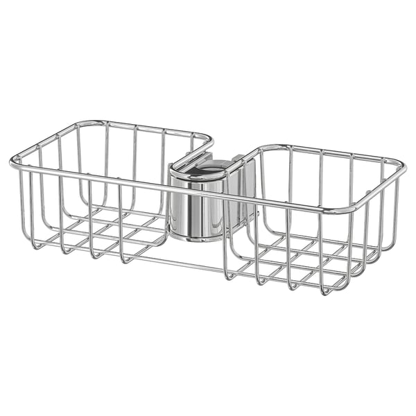VOXNAN Étagère douche, chromé, 25x6 cm