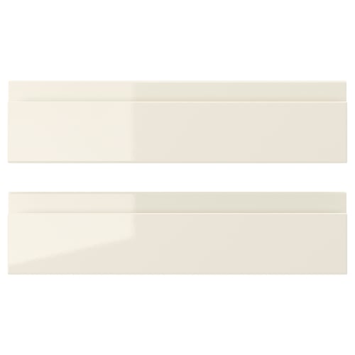 VOXTORP Face de tiroir, brillant beige clair, 40x10 cm