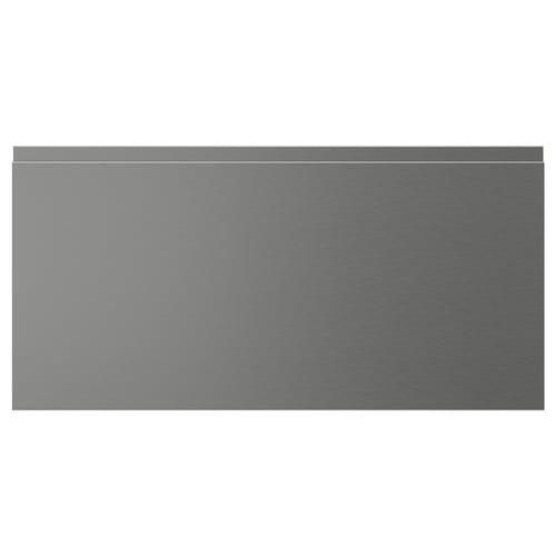 VOXTORP Face de tiroir, effet acier inoxydable, 80x40 cm