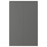VOXTORP Porte élément bas d'angle, 2pcs, droite gris foncé, 25x80 cm